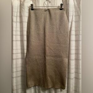 J. Crew Shimmering Gold Pencil Skirt